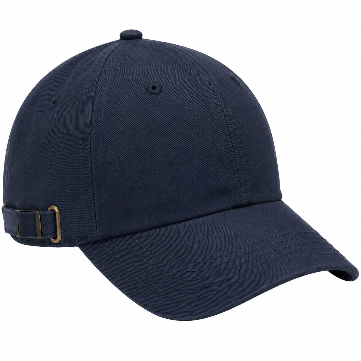 Cappellino da baseball regolabile in cotone blu navy - taglia unica